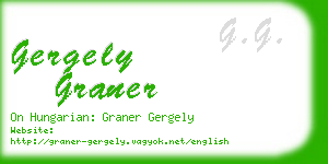 gergely graner business card
